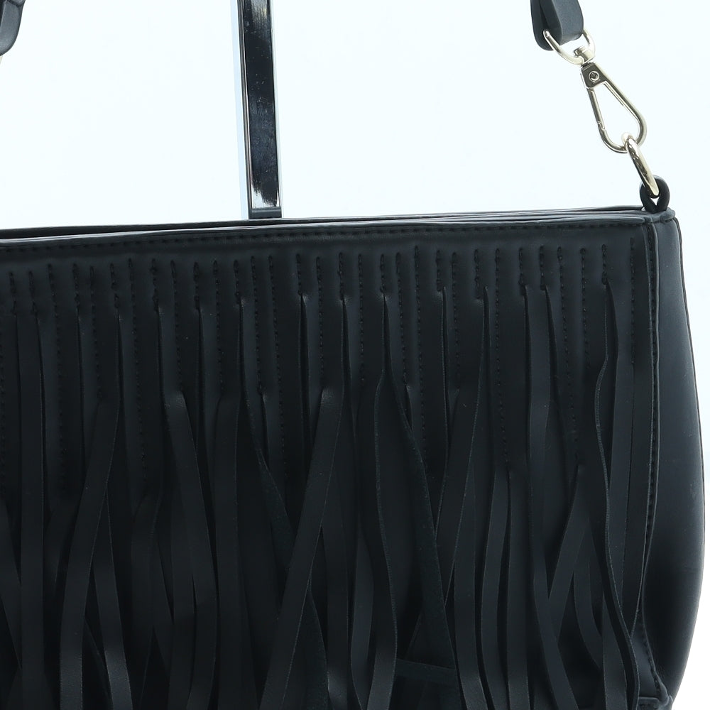 Skinny Dip Womens Black Leather Crossbody Size Small