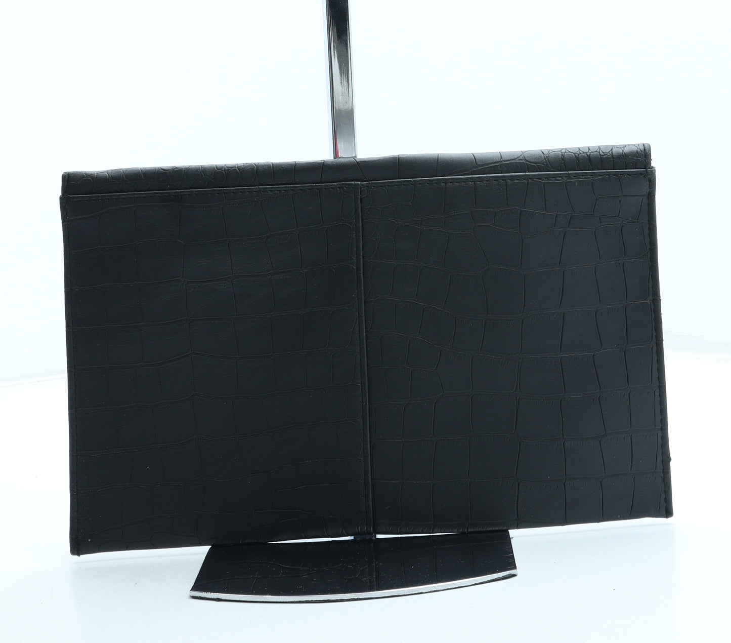 Dorothy Perkins Womens Black Animal Print Polyester Clutch Size Small