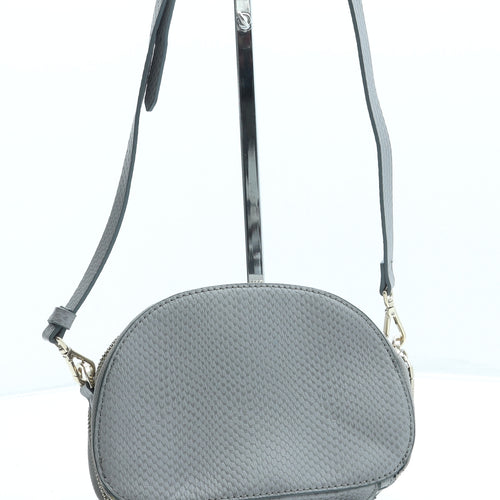 Parfois Womens Grey Leather Crossbody Size Small