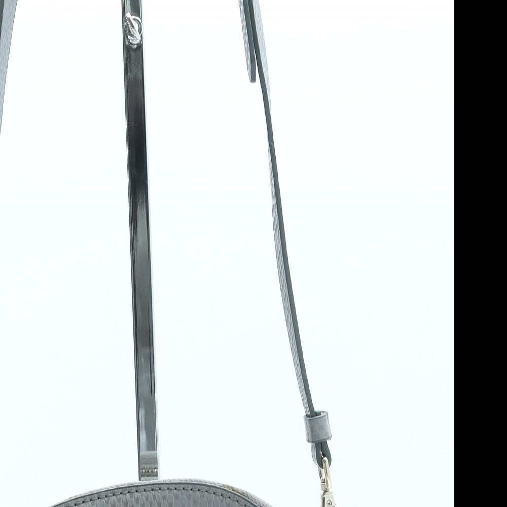 Parfois Womens Grey Leather Crossbody Size Small