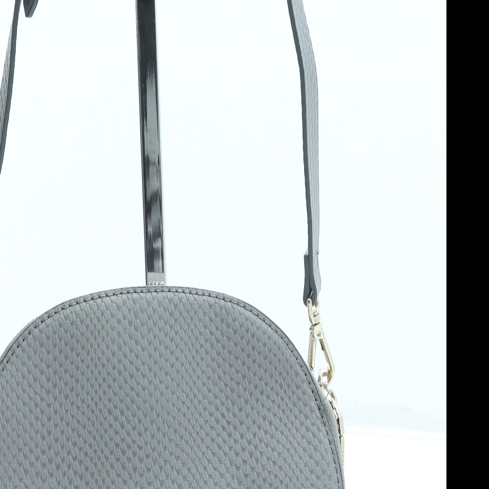 Parfois Womens Grey Leather Crossbody Size Small