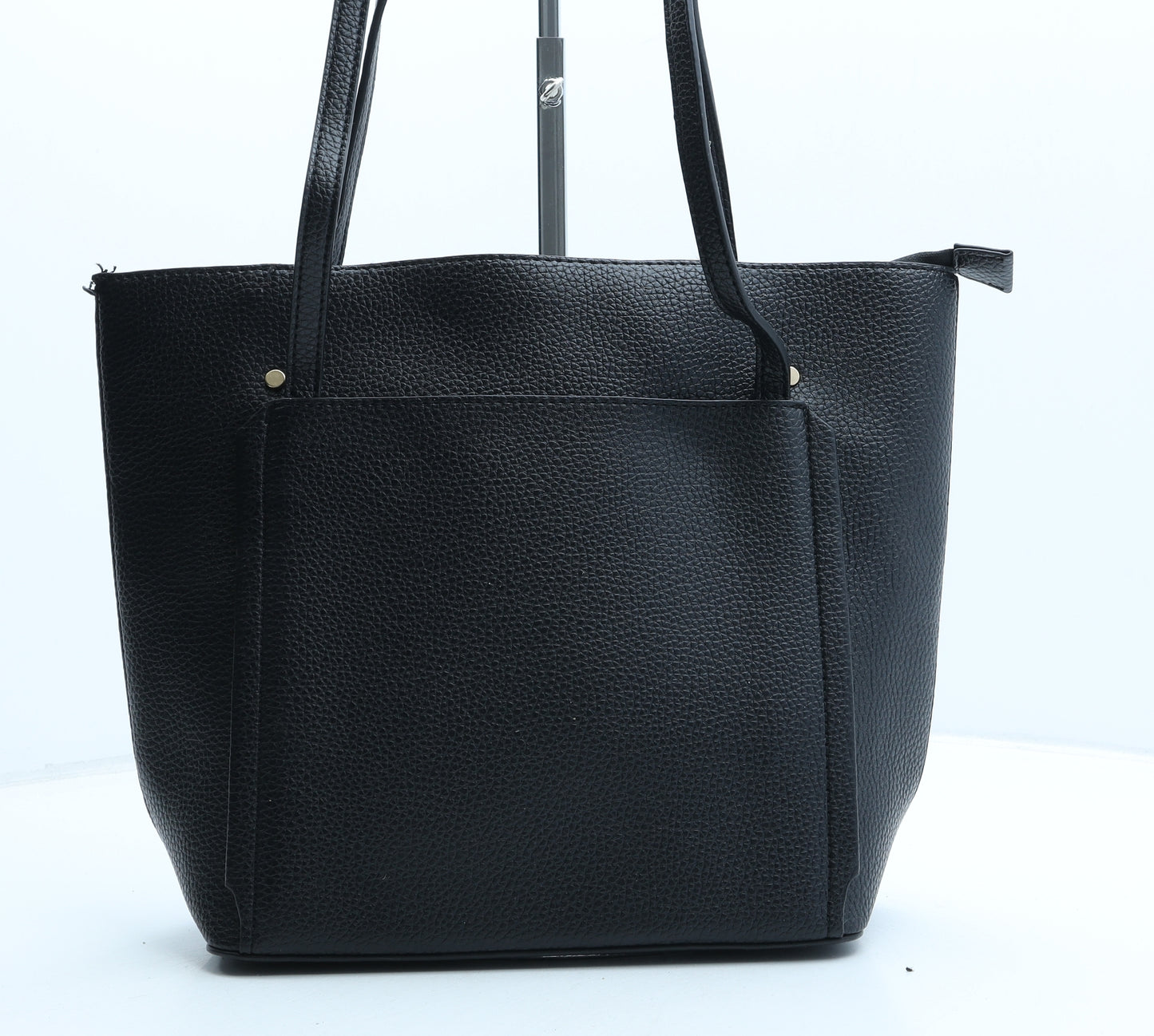 Linea Womens Black Polyurethane Tote Size Medium