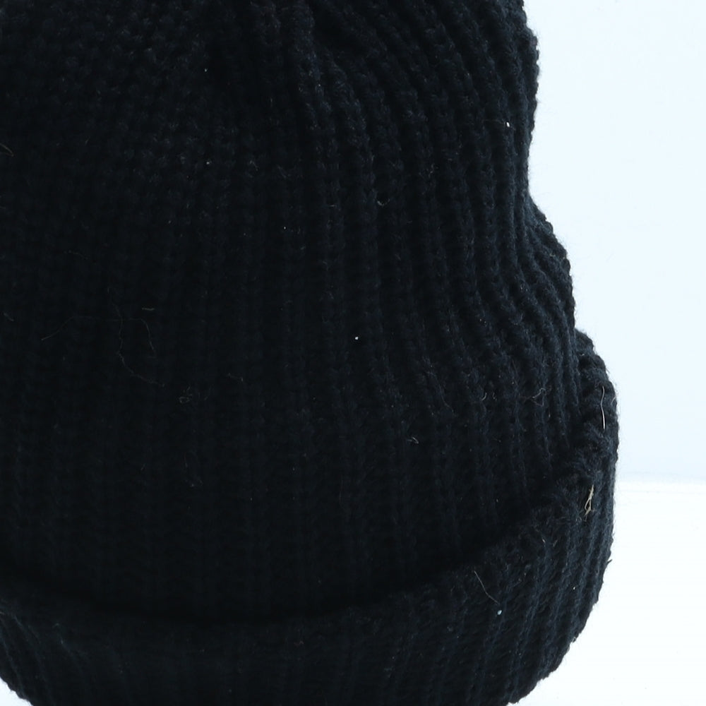 Heat Saver Mens Black Acrylic Beanie One Size