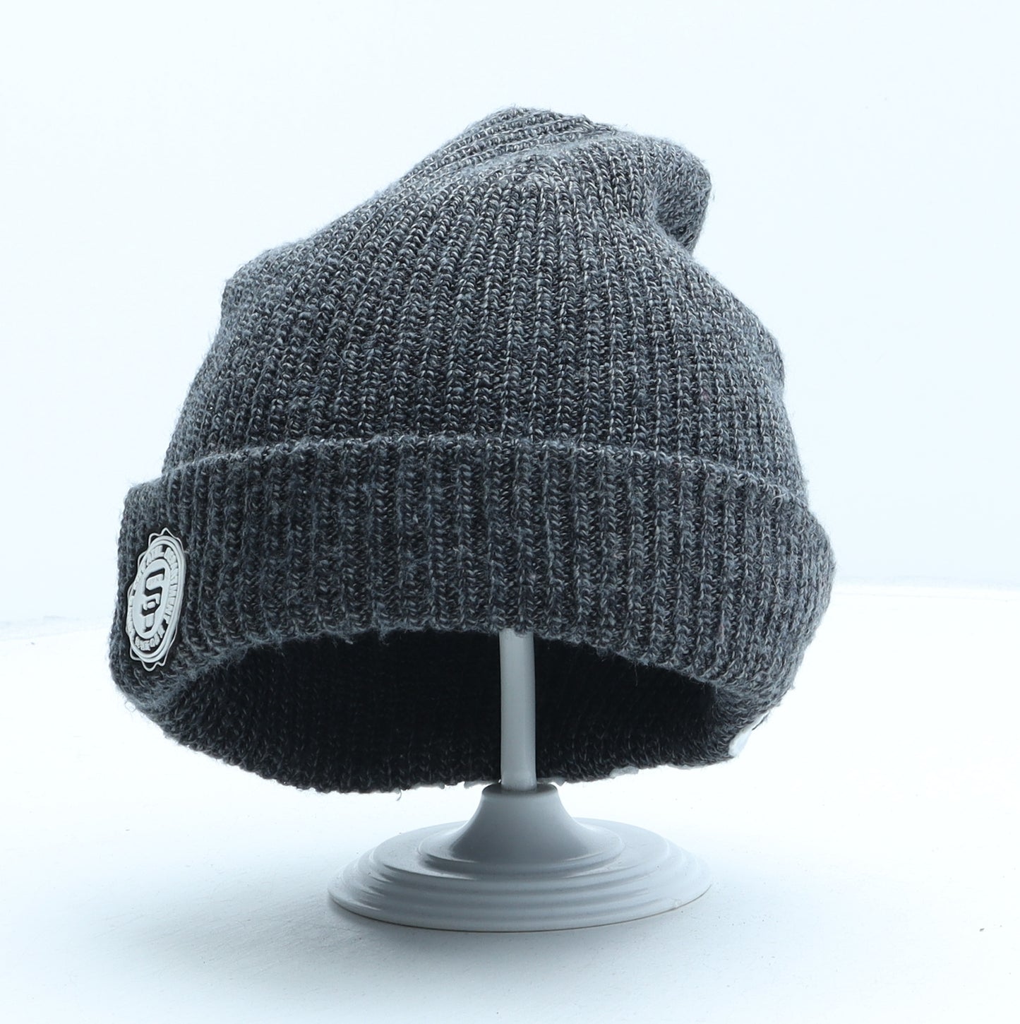 Superdry Mens Grey Acrylic Beanie One Size