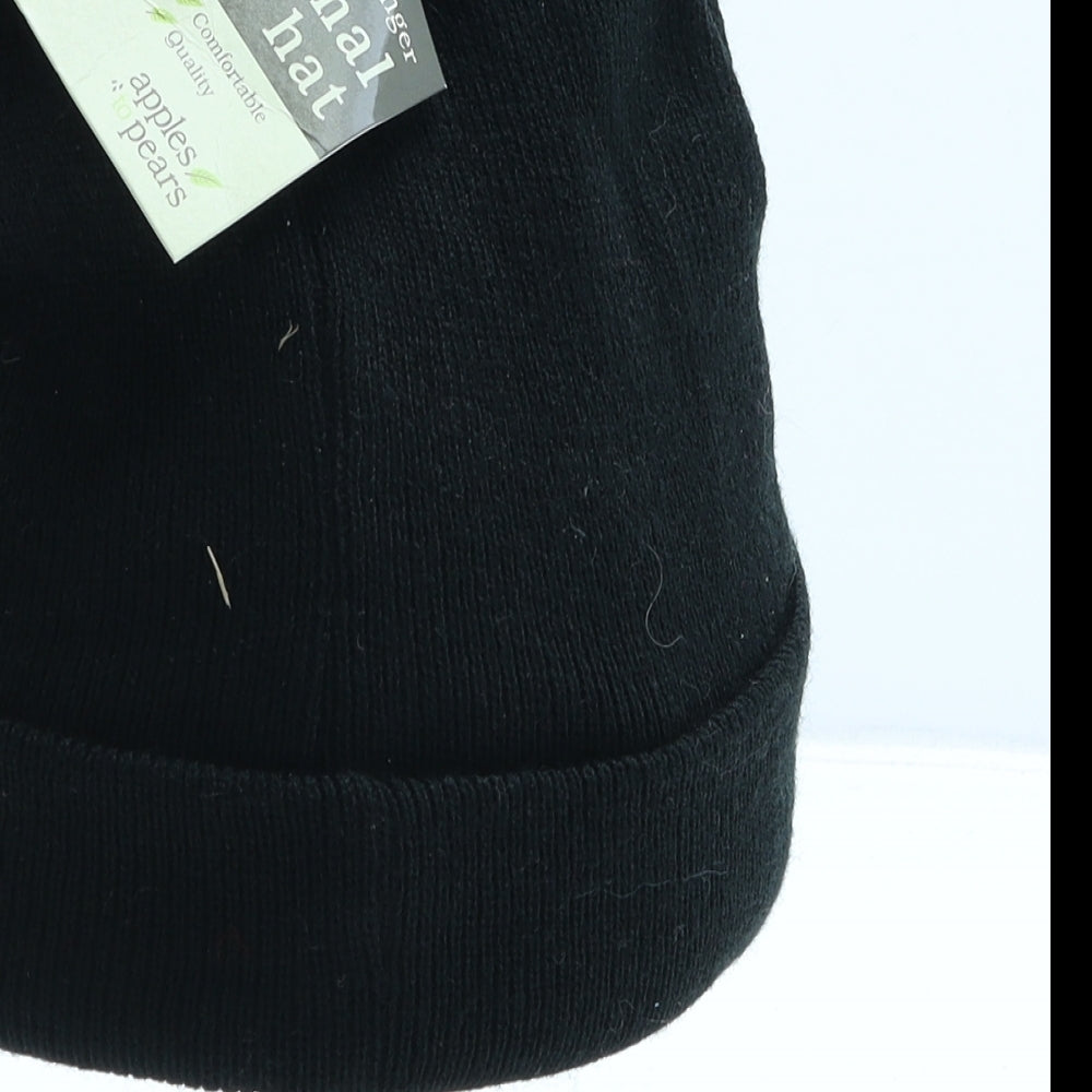 The Lawn Ranger Mens Black Acrylic Beanie One Size