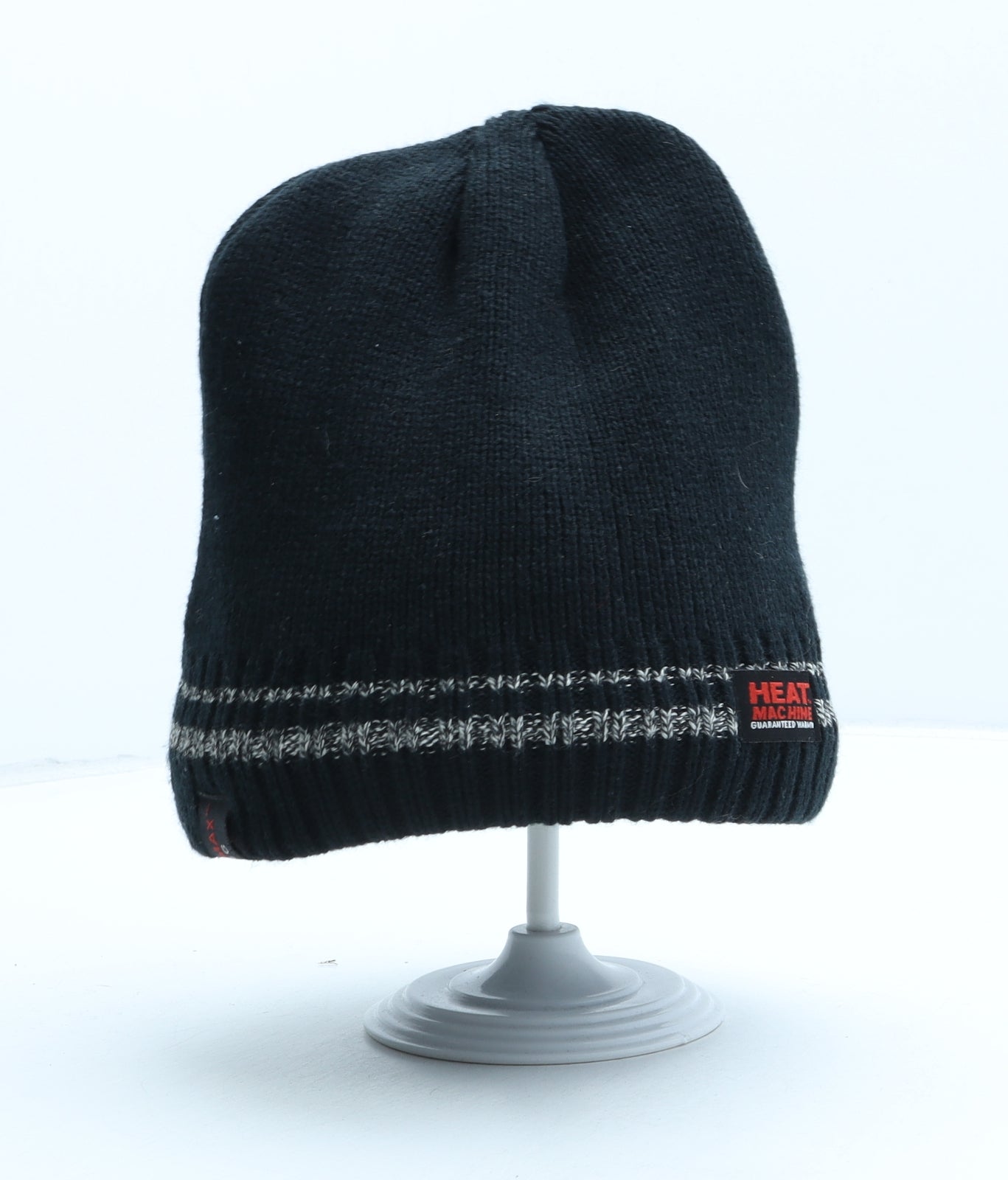 Heat machine Mens Black Acrylic Beanie One Size