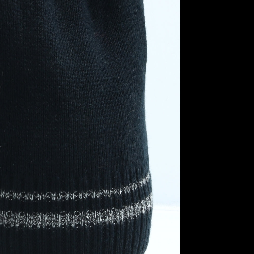 Heat machine Mens Black Acrylic Beanie One Size