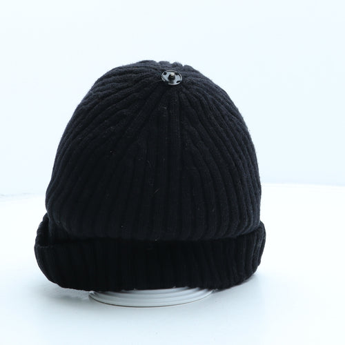 BKLYN Mens Black Wool Beanie One Size