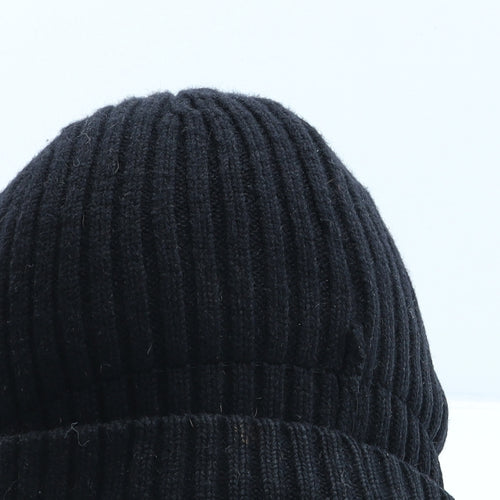 BKLYN Mens Black Wool Beanie One Size
