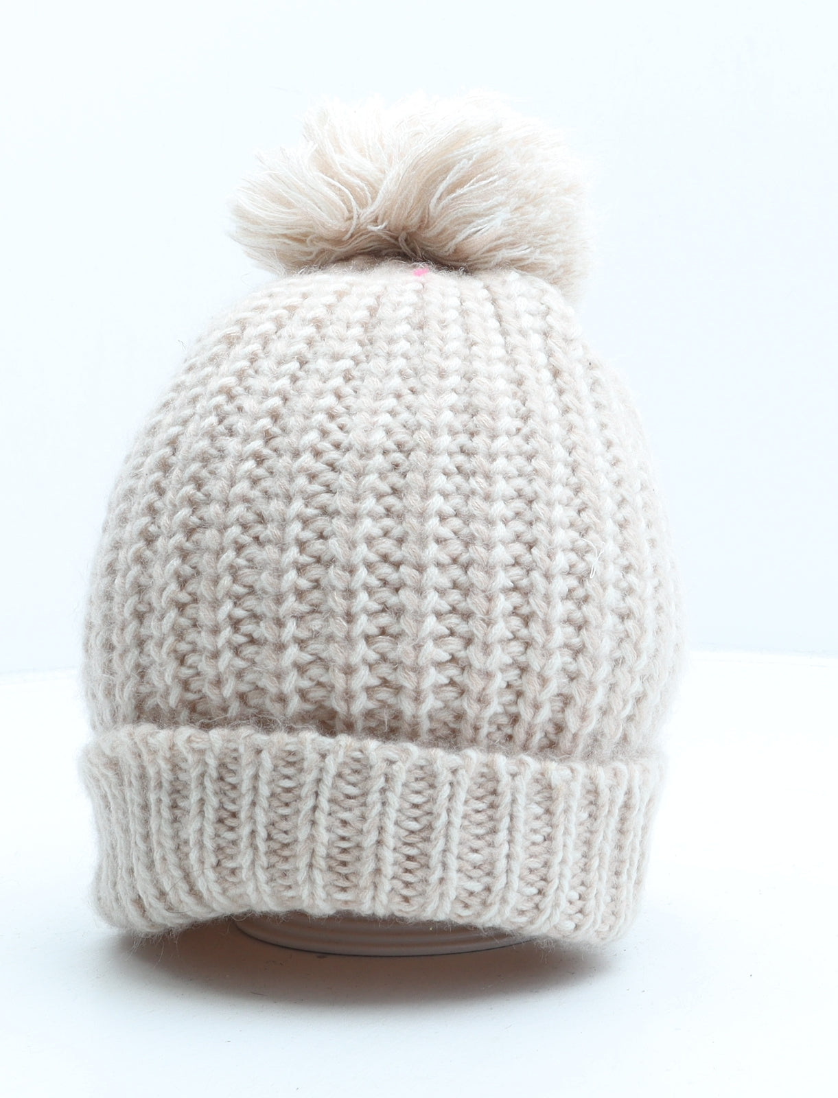 Marks and Spencer Womens Pink Acrylic Bobble Hat One Size