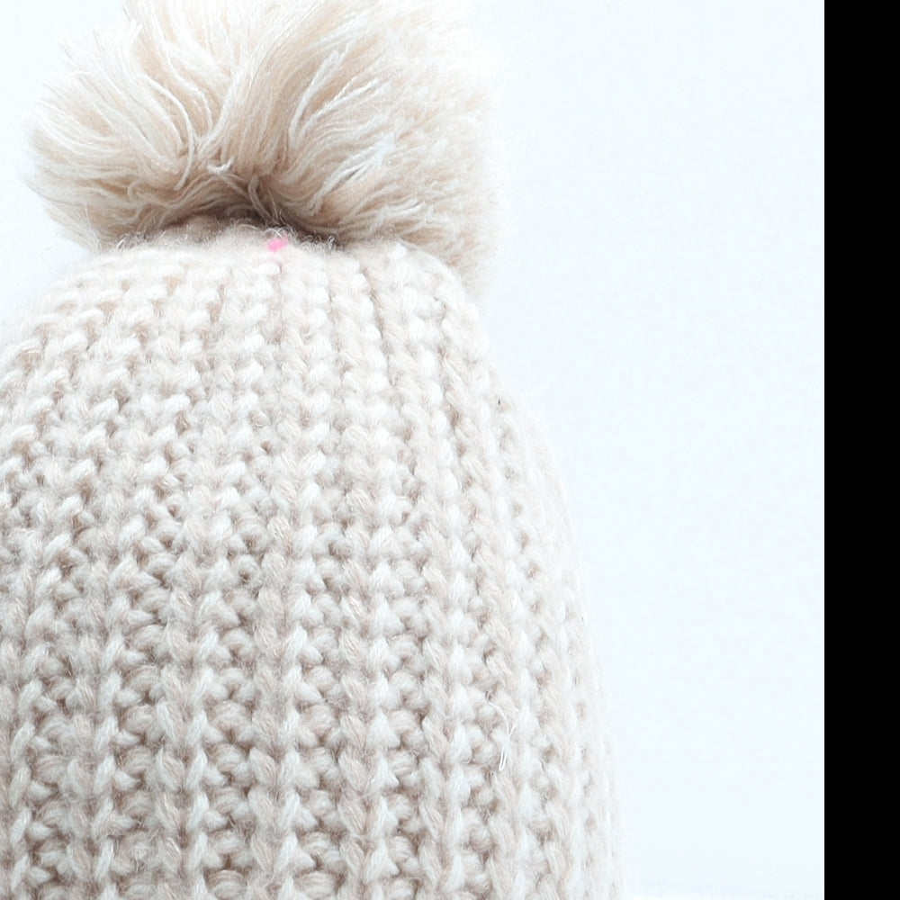 Marks and Spencer Womens Pink Acrylic Bobble Hat One Size