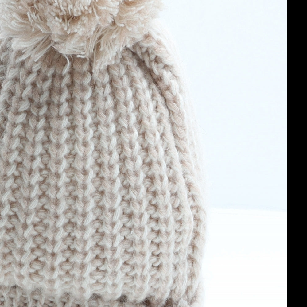 Marks and Spencer Womens Pink Acrylic Bobble Hat One Size