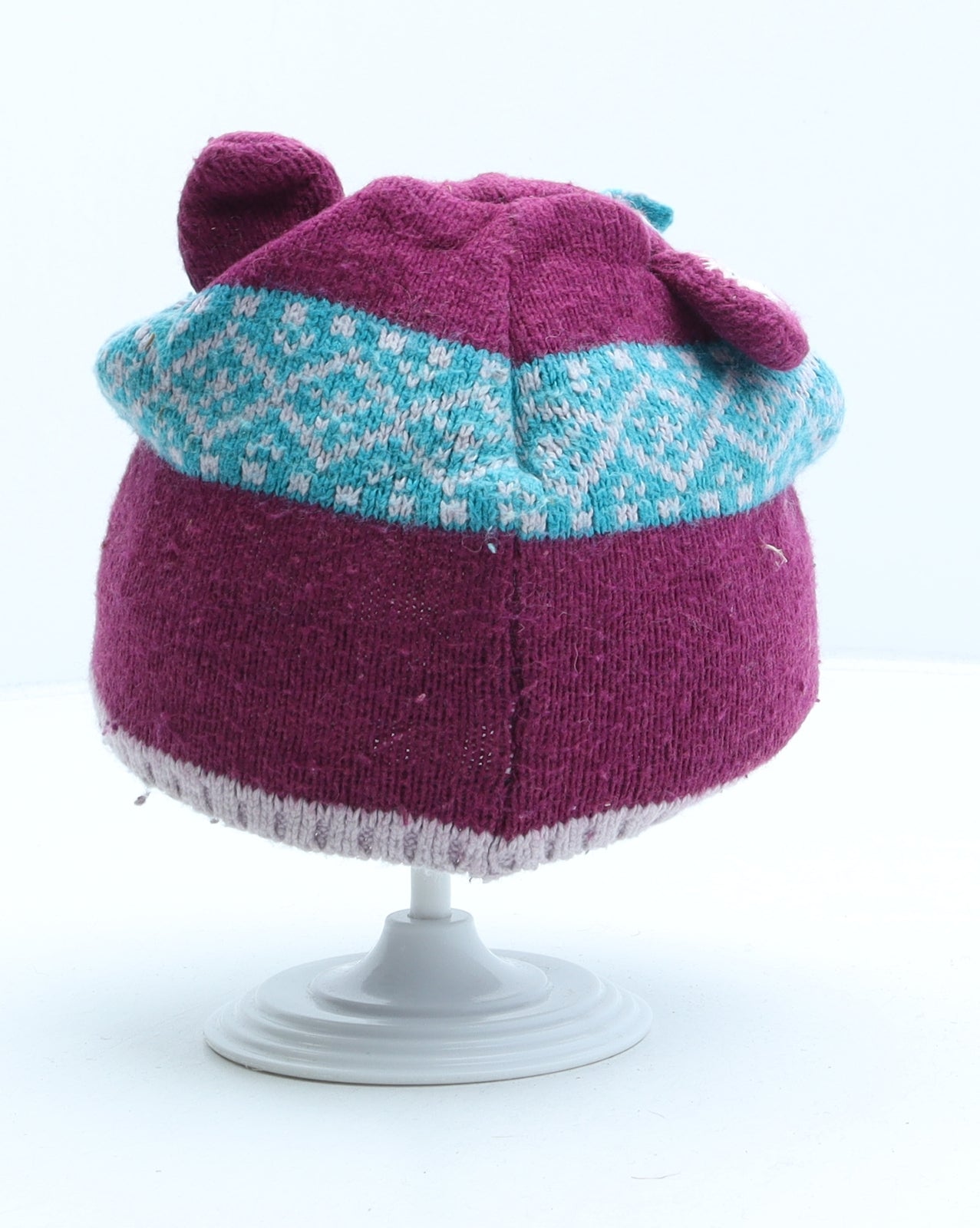 Fat Face Girls Purple Acrylic Beanie One Size - Fox