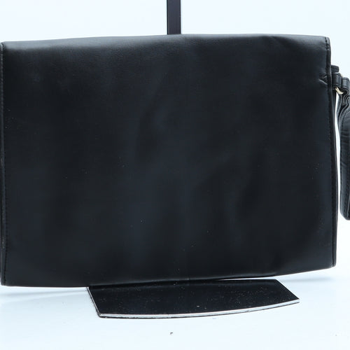 Atmosphere Womens Black Polyurethane Clutch Size Small