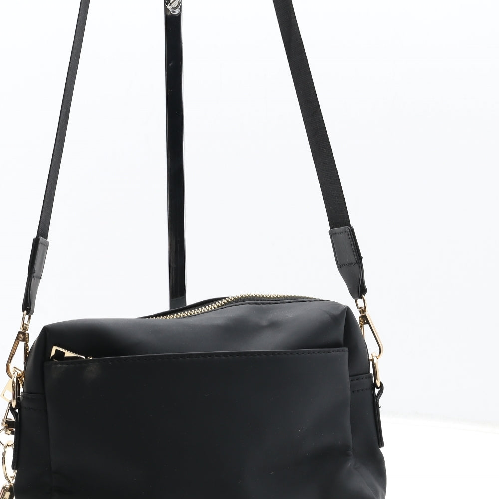 Roulens Womens Black Polyester Crossbody Size Small