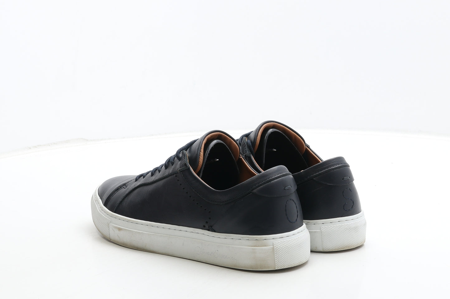 Oliver Sweeney Womens Blue Leather Trainer UK 4.5 37.5