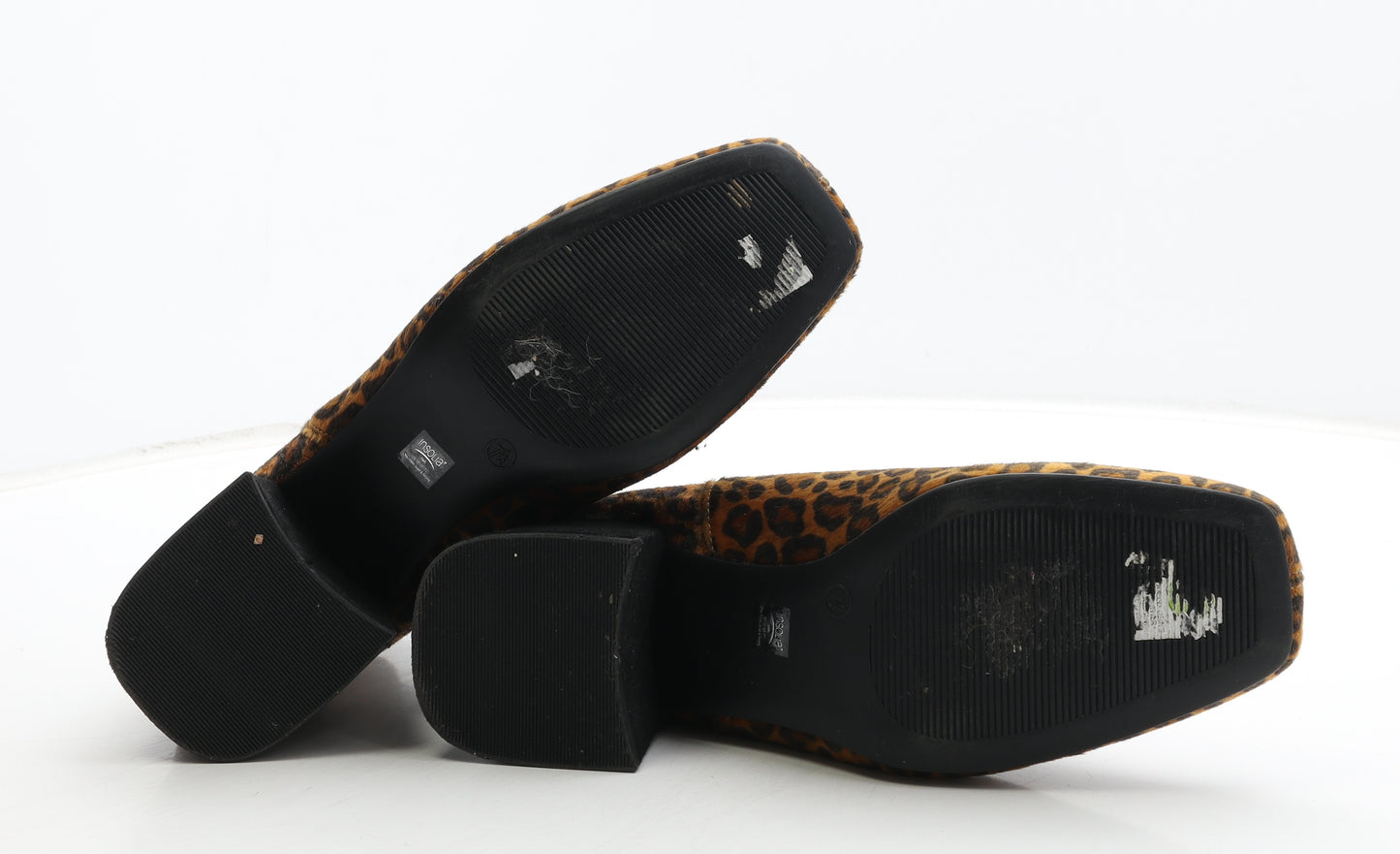 Marks and Spencer Womens Brown Animal Print Polyester Chelsea Boot UK 7.5 - Leopard Print