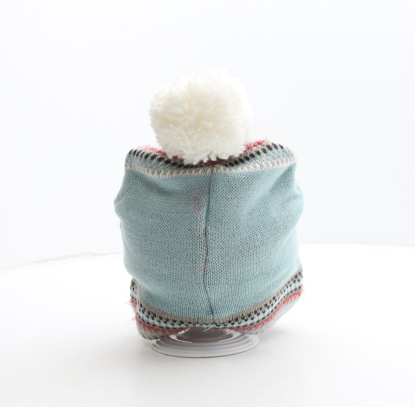 Marks and Spencer Womens Blue Acrylic Bobble Hat One Size - Robin Detail