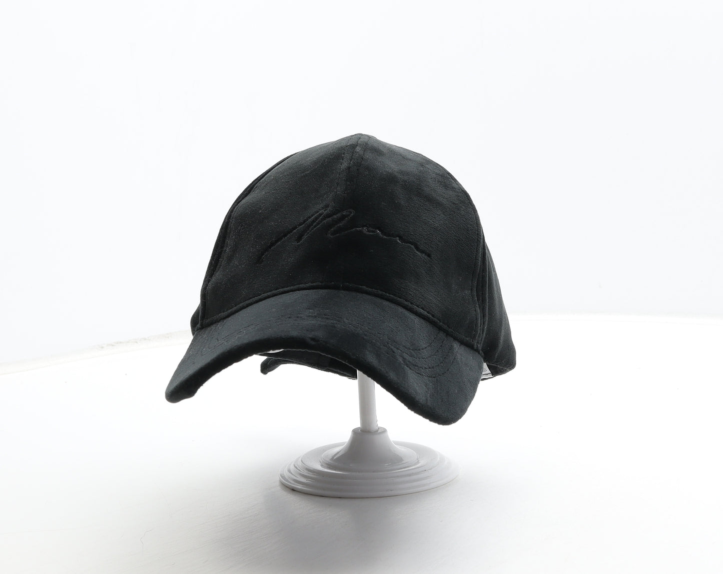 Preworn Mens Black Polyester Snapback Size Adjustable