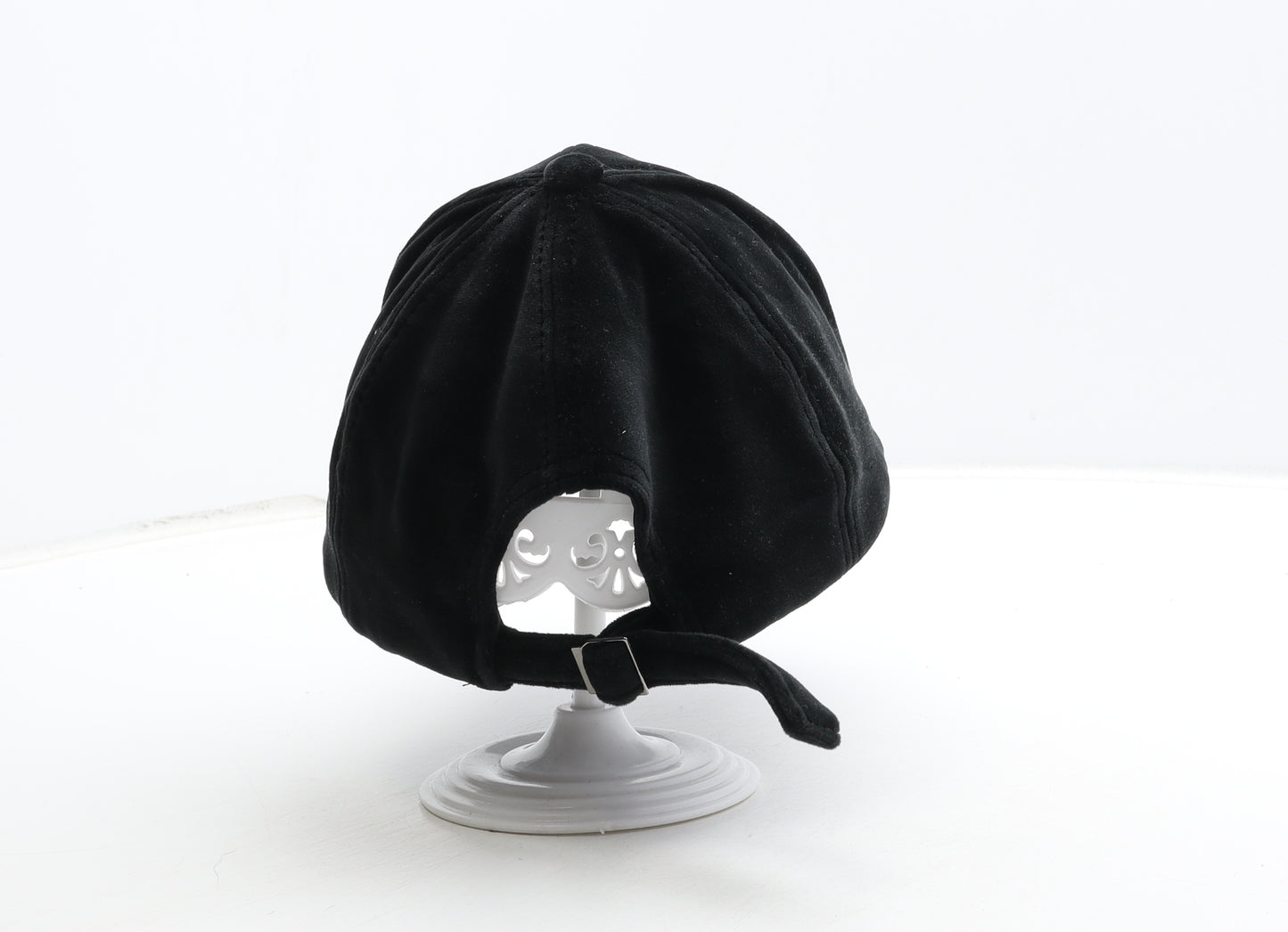 Preworn Mens Black Polyester Snapback Size Adjustable