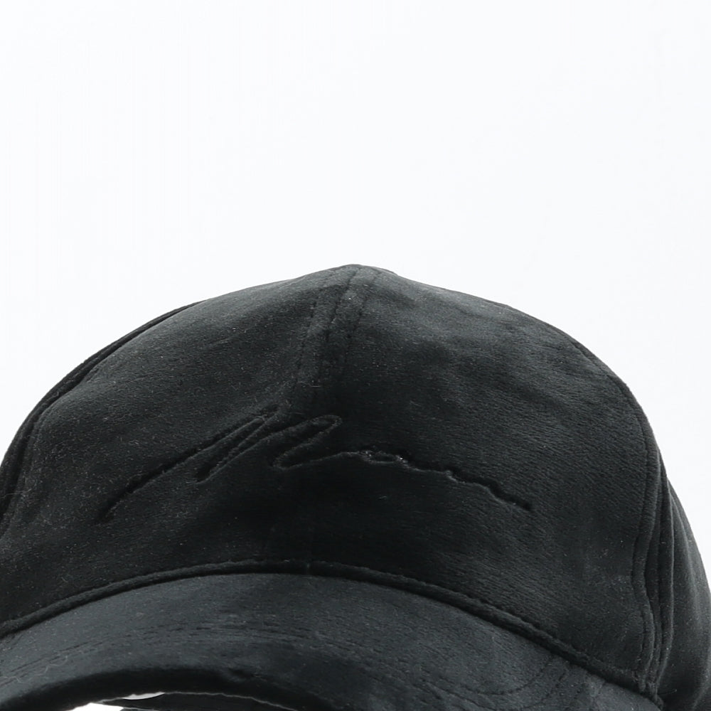 Preworn Mens Black Polyester Snapback Size Adjustable