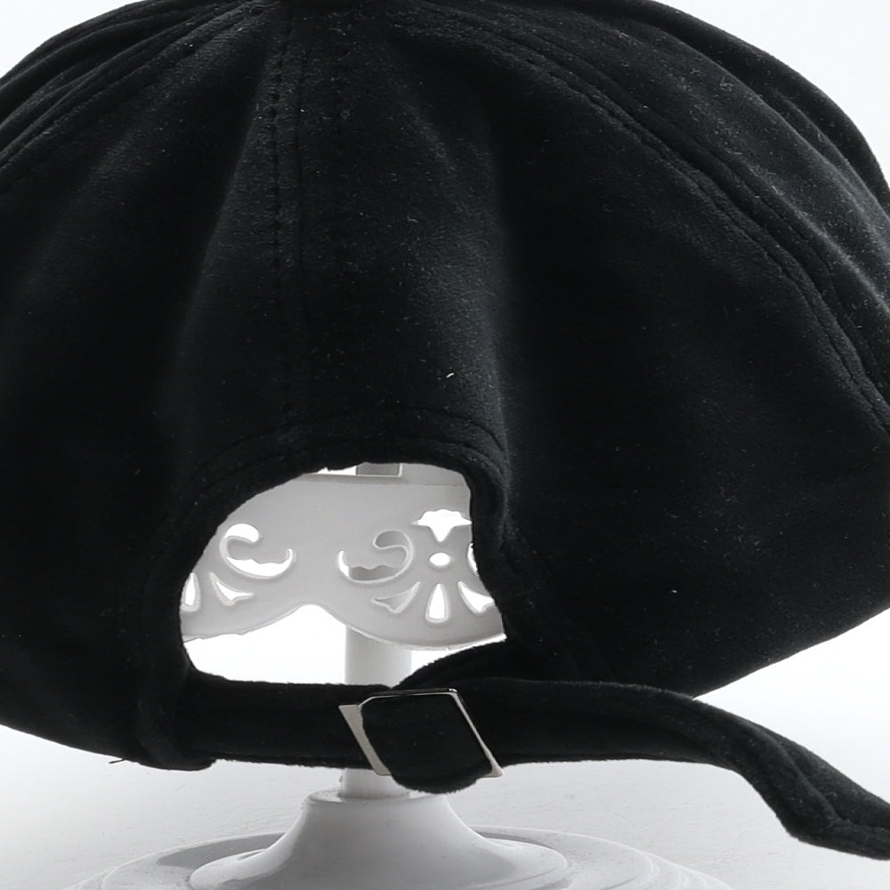 Preworn Mens Black Polyester Snapback Size Adjustable