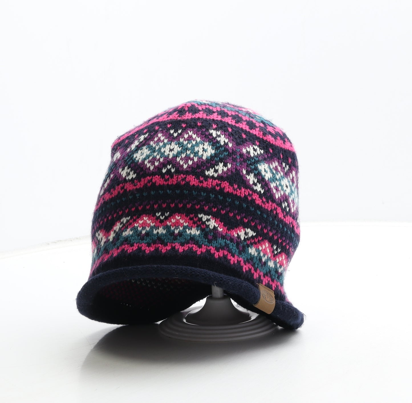 Animal Womens Multicoloured Fair Isle Acetate Beanie One Size