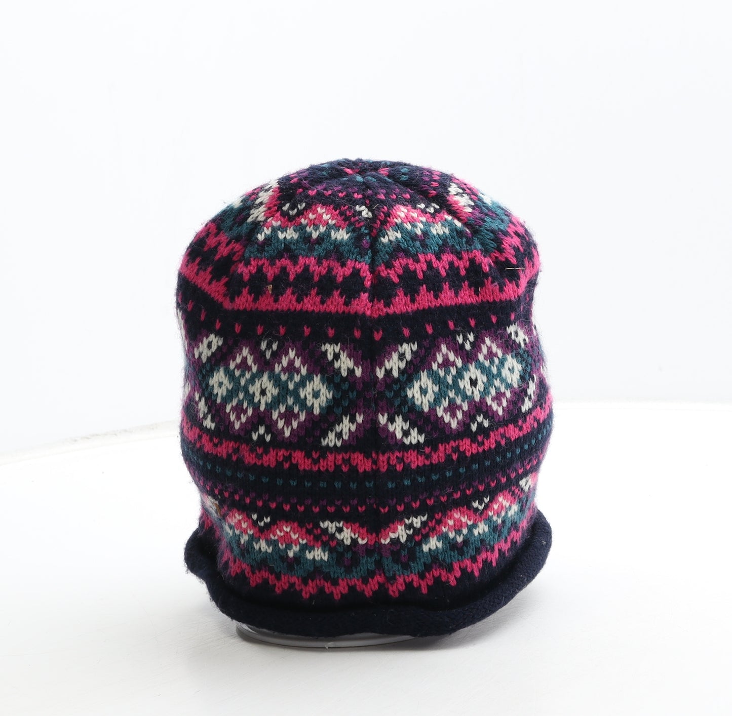 Animal Womens Multicoloured Fair Isle Acetate Beanie One Size