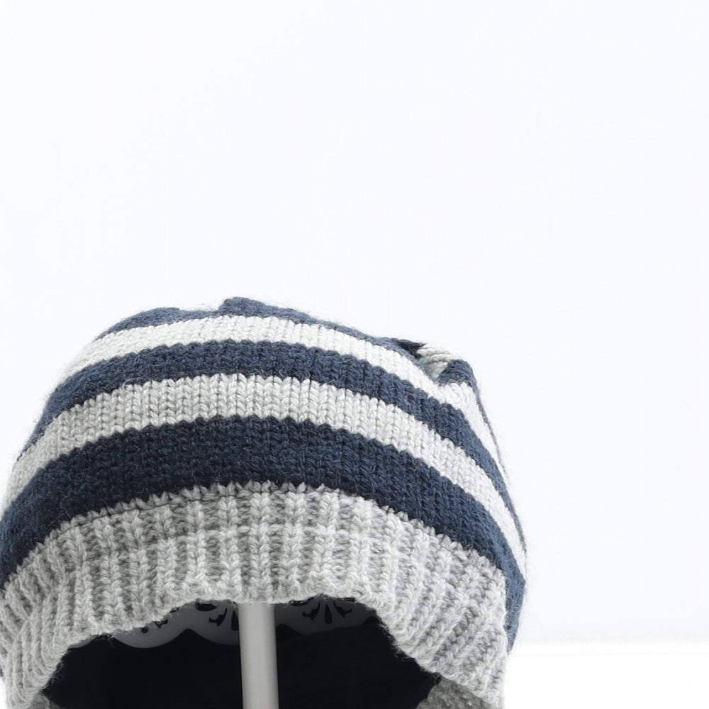 George Boys Multicoloured Striped Acrylic Beanie Size S