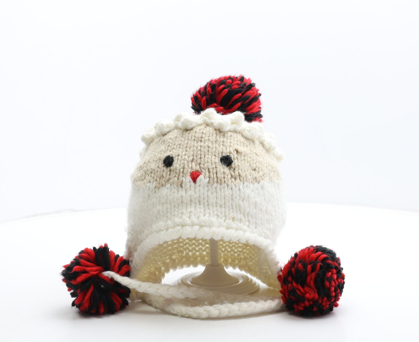 New Look Womens Multicoloured Acrylic Bonnet One Size - Father Christmas