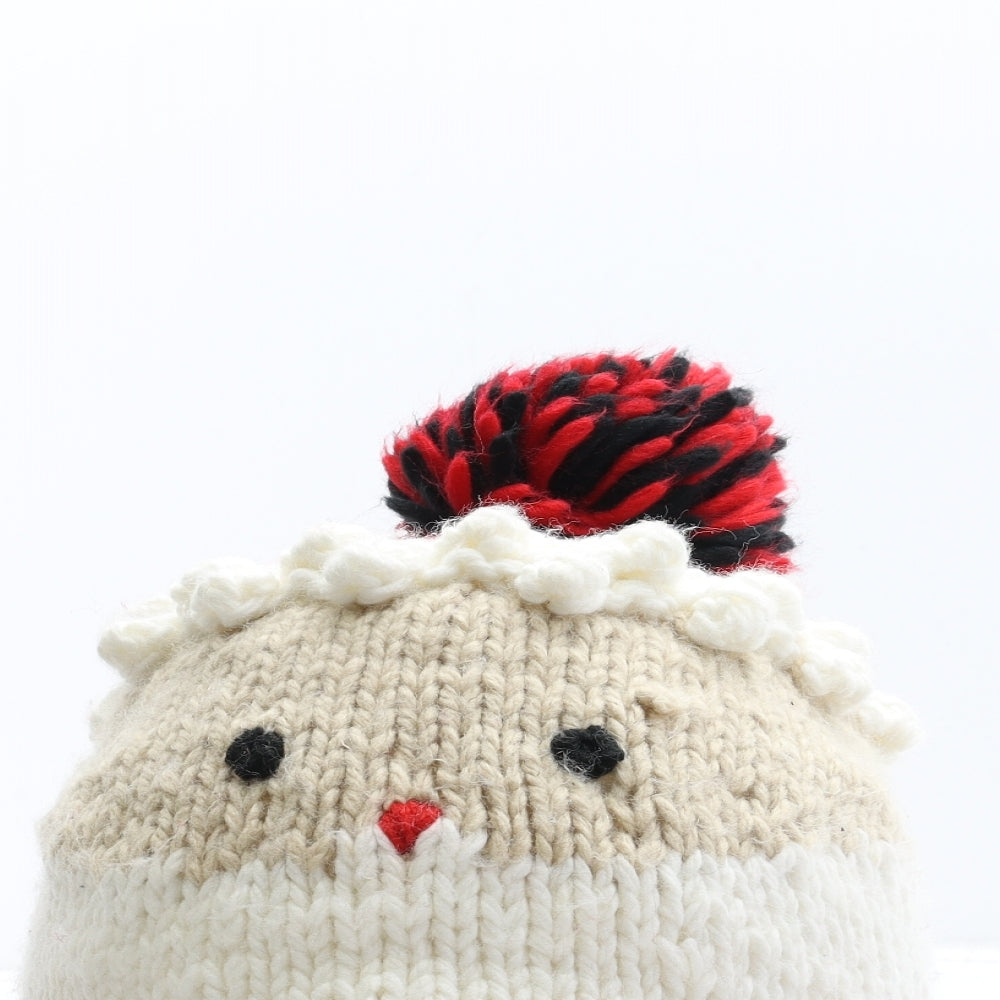 New Look Womens Multicoloured Acrylic Bonnet One Size - Father Christmas