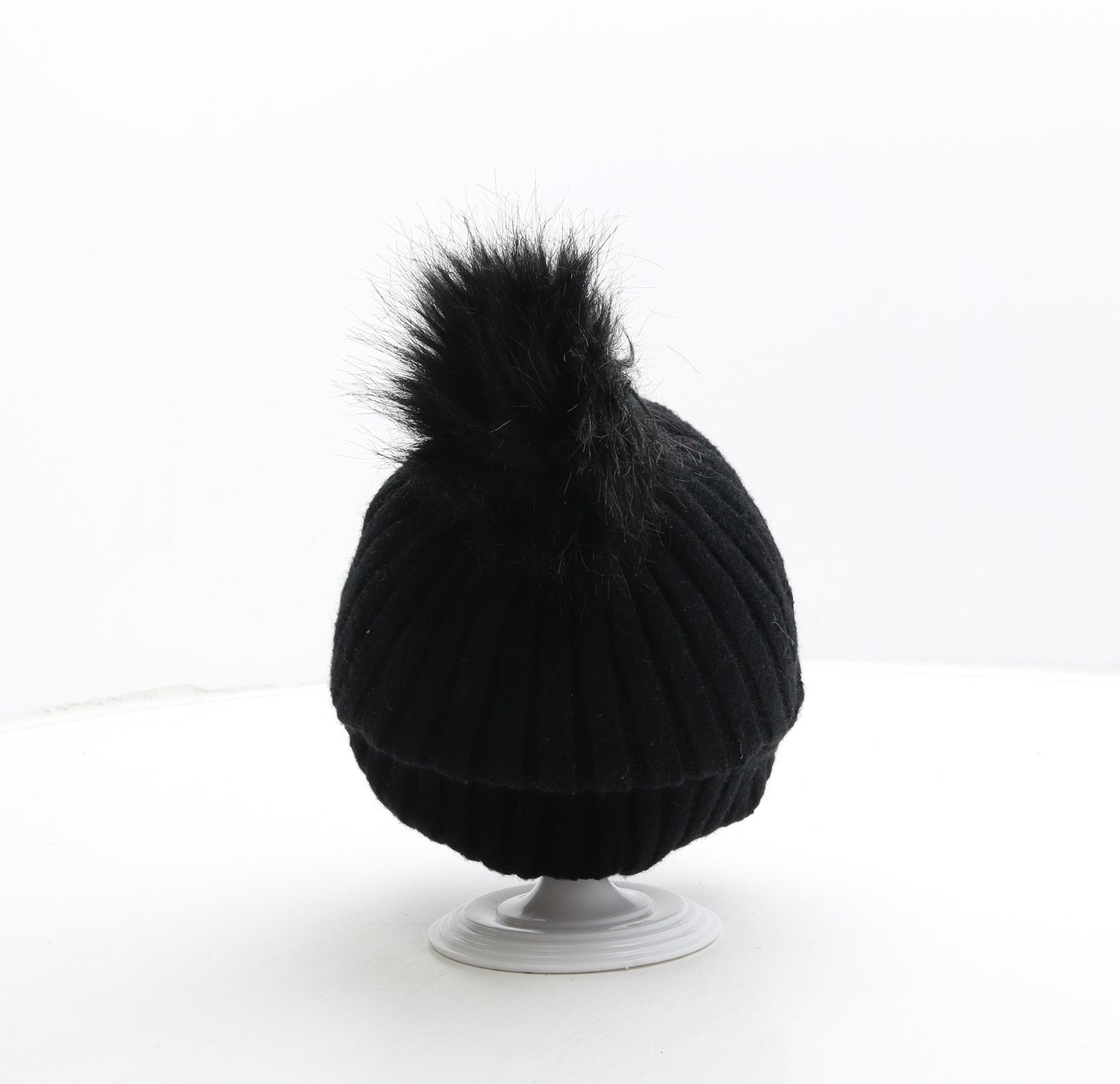 Primark Womens Black Acrylic Bobble Hat One Size