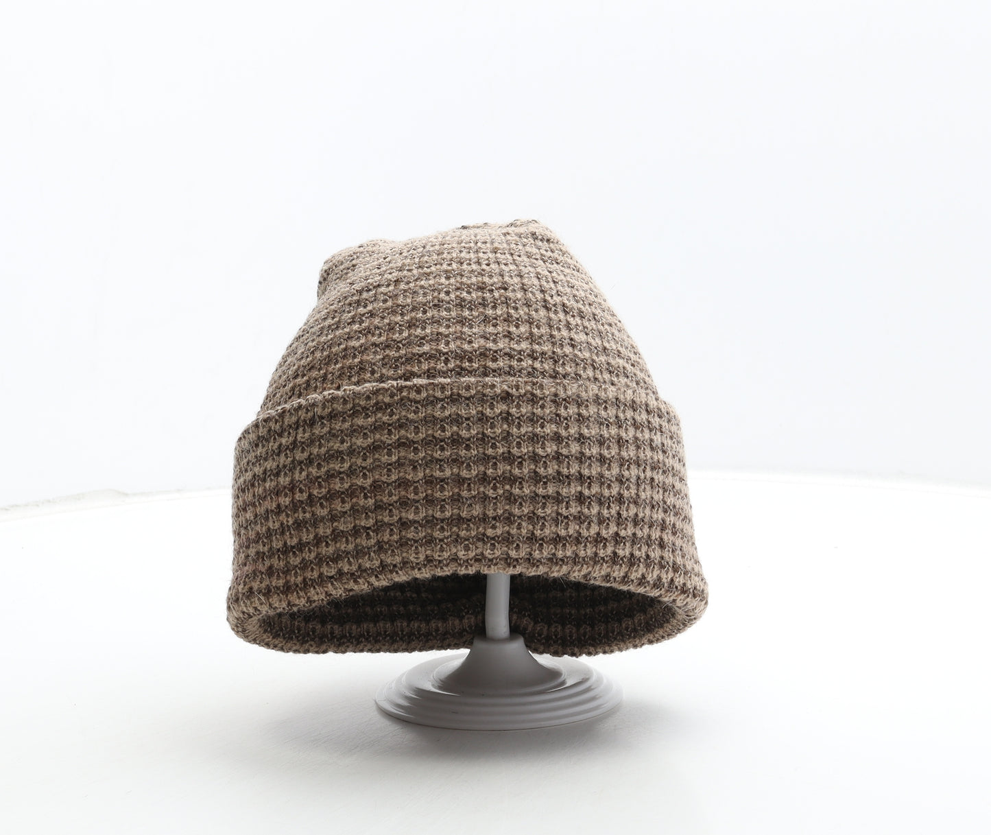 Preworn Womens Brown Acrylic Beanie One Size