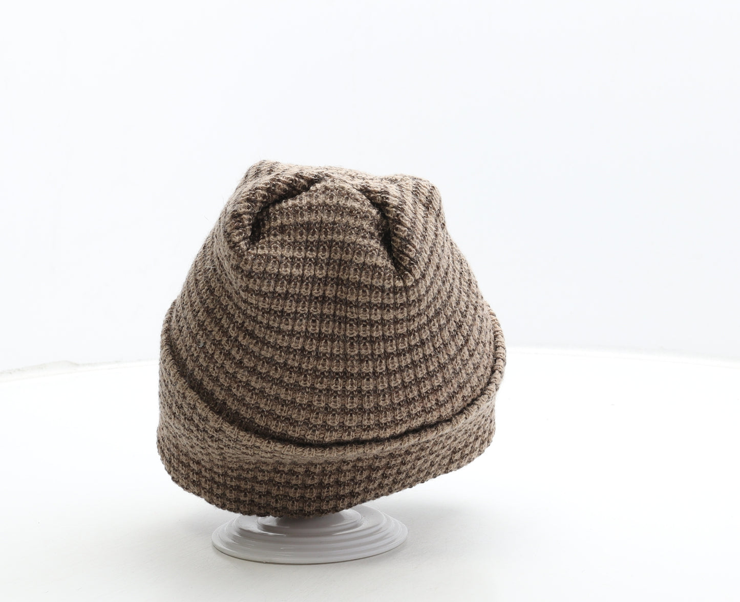 Preworn Womens Brown Acrylic Beanie One Size