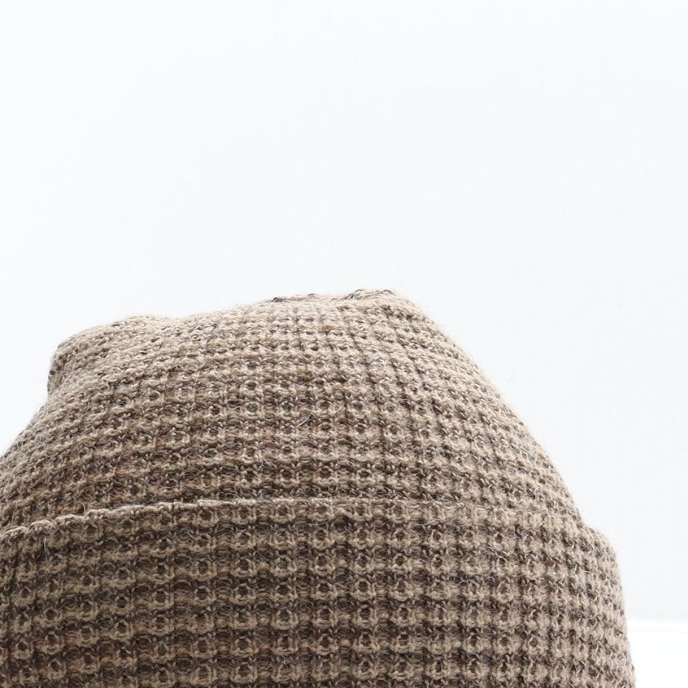 Preworn Womens Brown Acrylic Beanie One Size