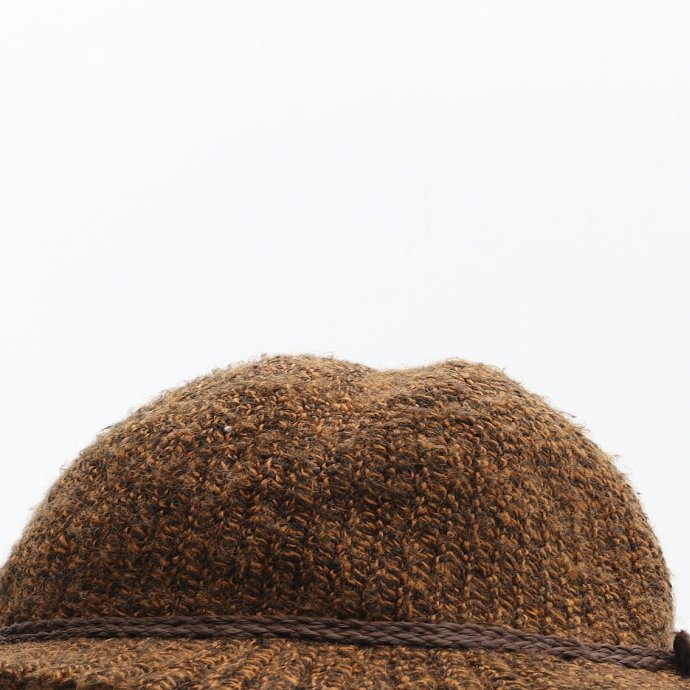 Preworn Womens Brown Acrylic Trilby One Size