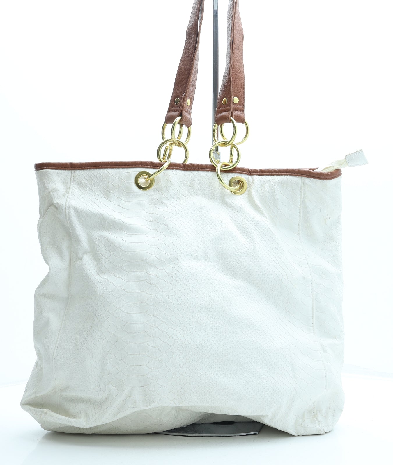 Therapy Womens Ice Animal Print Polyurethane Shoulder Bag Size Large