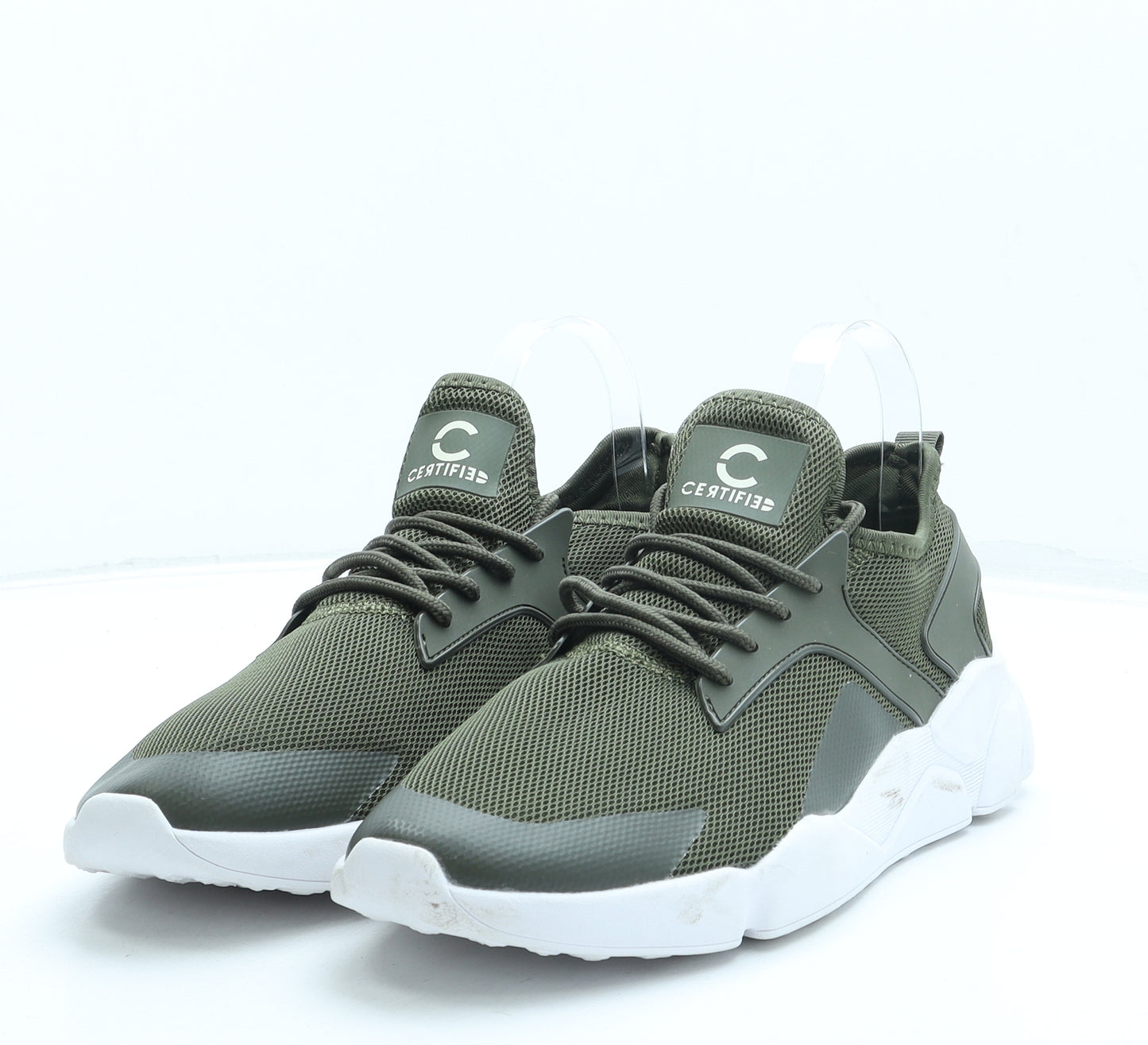 Certified Mens Green Polyester Trainer UK 10 44