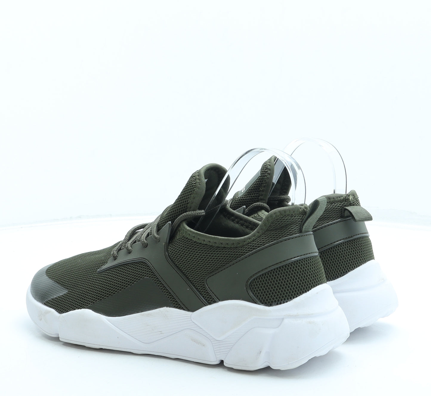 Certified Mens Green Polyester Trainer UK 10 44