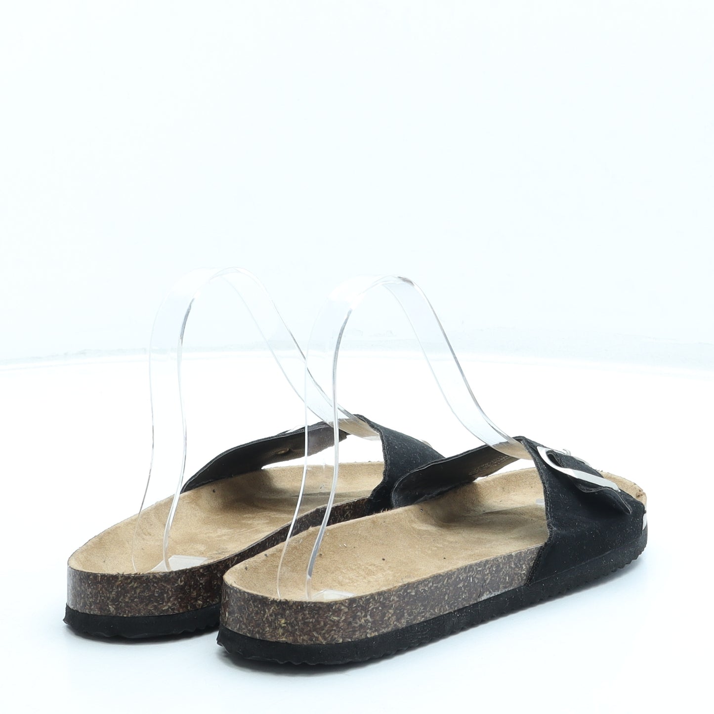 Primark Womens Black Polyester Slip On Sandal UK 5 38