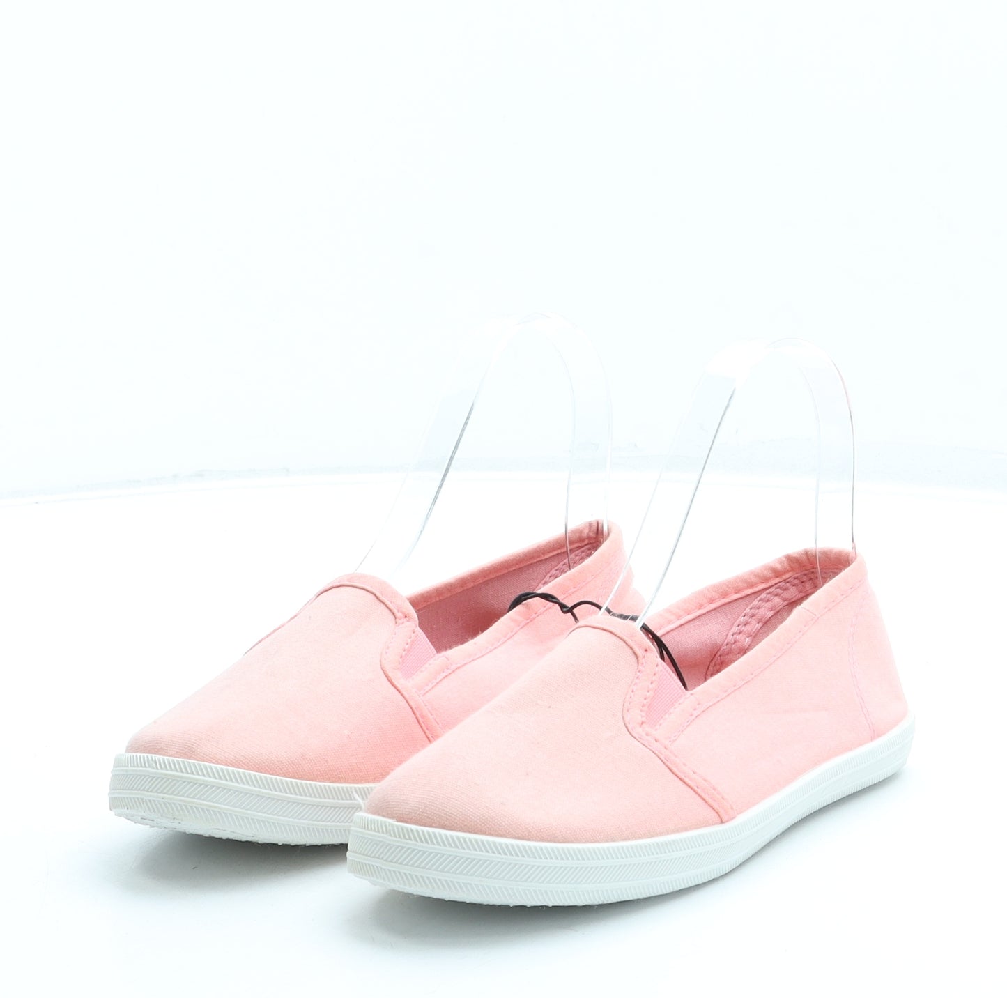 Pep&Co Girls Pink Fabric Slip On Flat UK 1