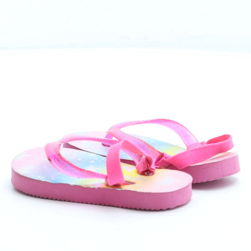 Pep&Co Girls Multicoloured Geometric Rubber Slingback Sandal UK 5 22 - Unicorn