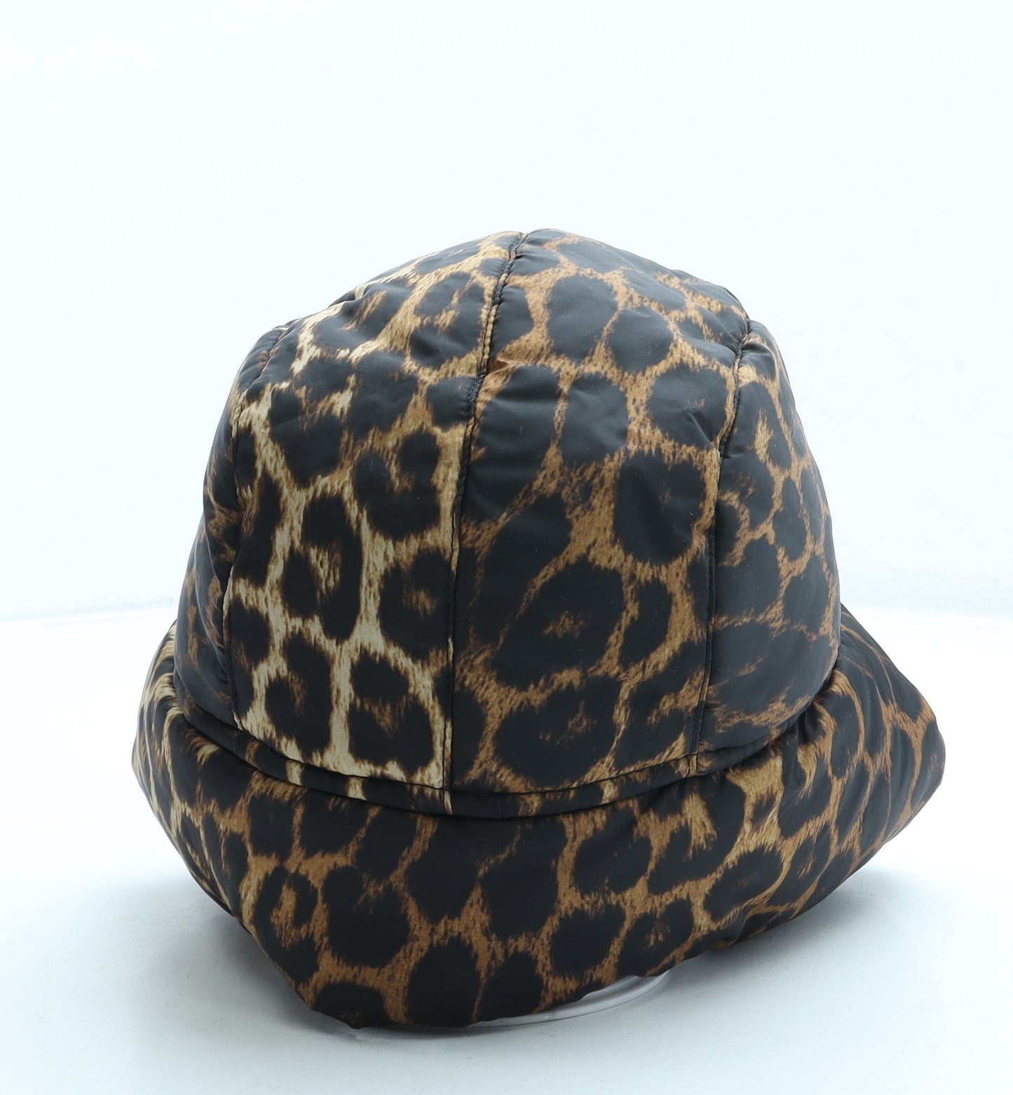 Topshop Womens Brown Animal Print Polyester Trapper Hat One Size