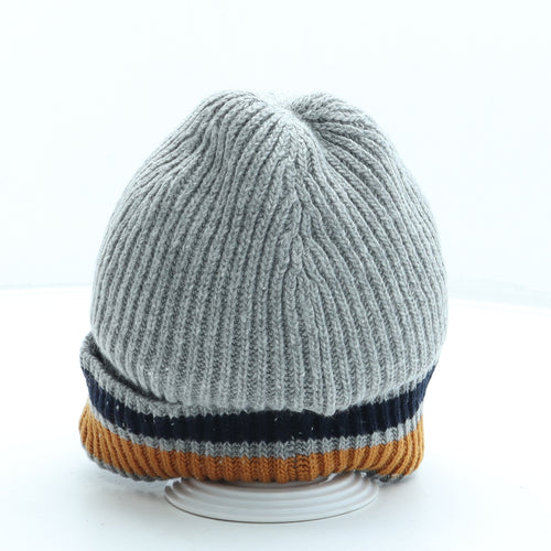 Mantaray Mens Grey Acrylic Beanie One Size