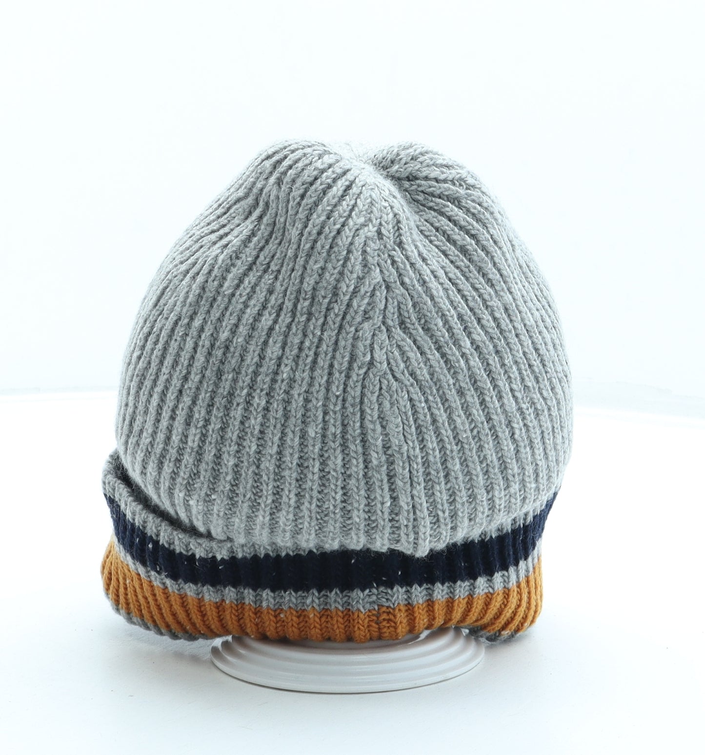 Mantaray Mens Grey Acrylic Beanie One Size