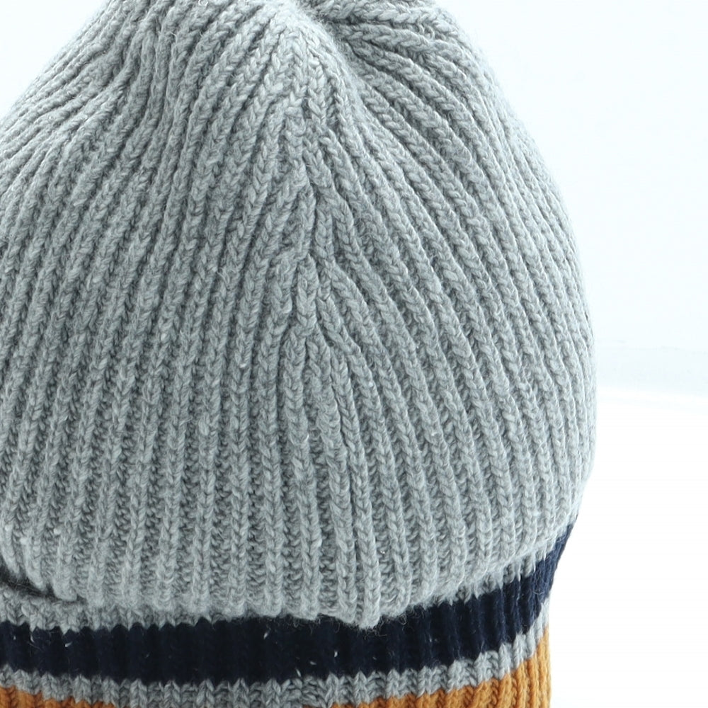 Mantaray Mens Grey Acrylic Beanie One Size