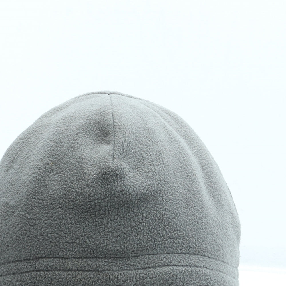 Crane Mens Grey Polyester Beanie Size S