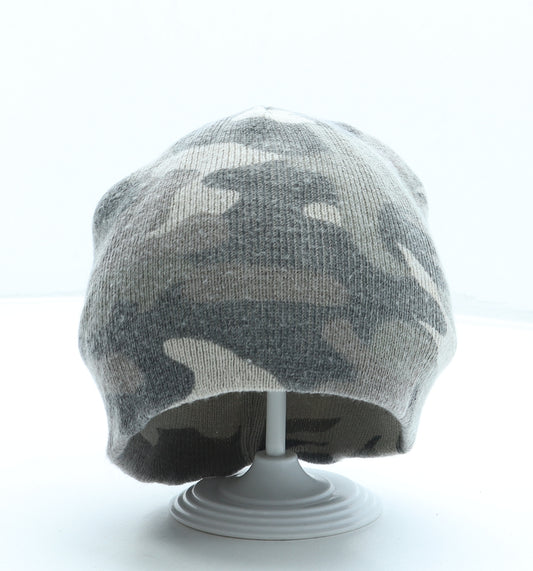 Preworn Boys Green Camouflage Acrylic Beanie One Size