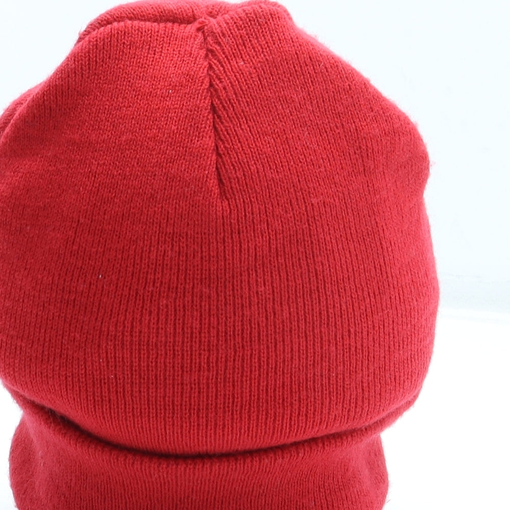 Primark Boys Red Acrylic Beanie One Size - The Grinch