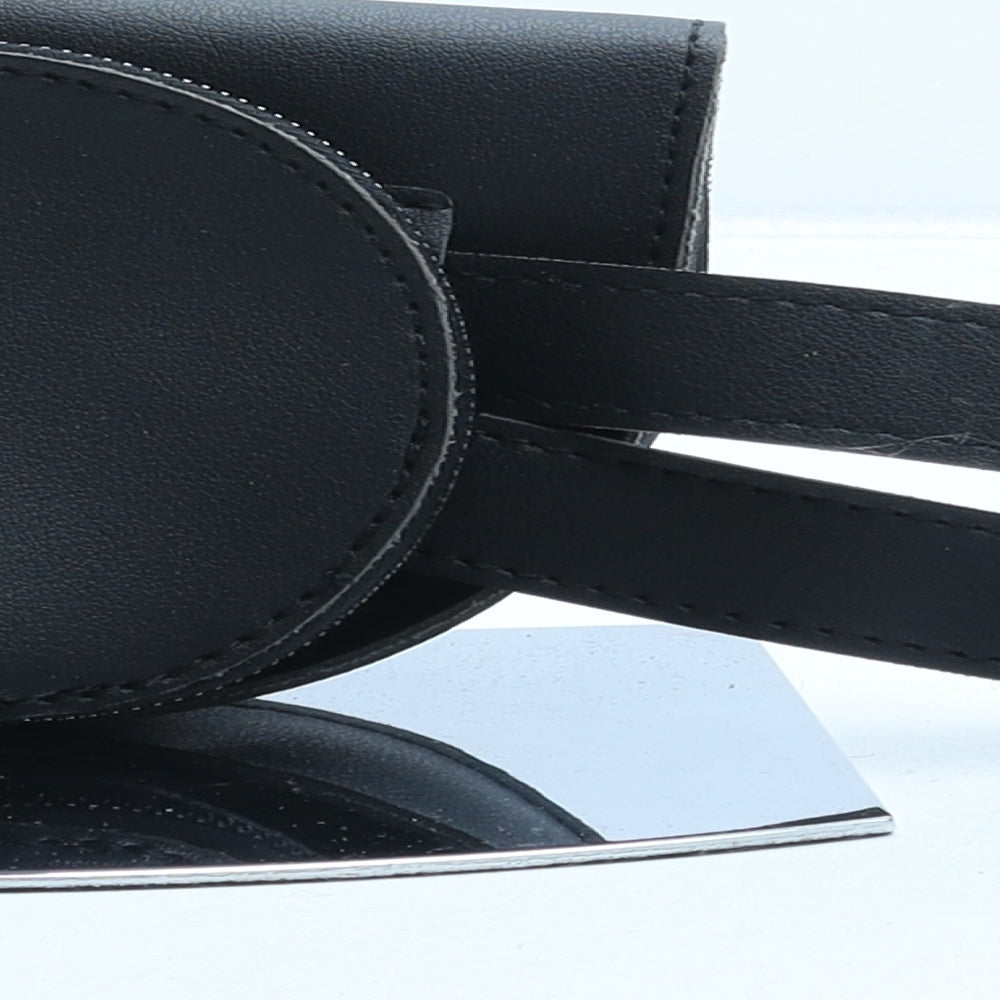 Claudia Canova Womens Black Polyurethane Belt Bag & Waist Pack Size Micro
